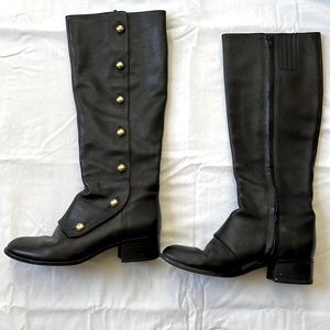 Black and Gold Michael Kors Boots Size 7.5